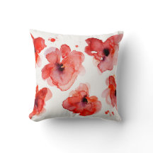 Rode Floral Waterverf Elegant