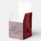 Rode Floral Wedding Bedankdoosjes (Geopend)