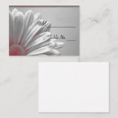 Rode Florale Hooglichten Vertrouwensplaatskaart Plaatskaartje (Voorkant / Achterkant)