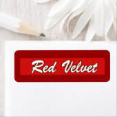 rode fluweel bakkerij labels (Insitu)