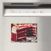 Rode Fluwelen Cake Magneet (Insitu (Vaatwasser))