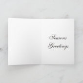 Rode Fluwelen Kerst Kaart (Binnen)