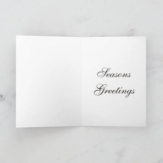 Rode Fluwelen Kerstmis Kaart (Binnen)