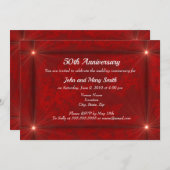 Rode Fluwelen Sterrenstoten Kaart (Voorkant / Achterkant)