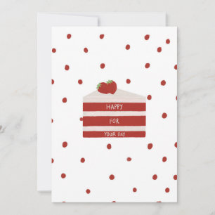 Rode fluwelen verjaardagskaart bedankkaart