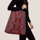 RODE FLUWELEN VLINDER CROSSBODY TAS (Dichtbij)