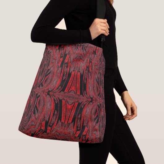 RODE FLUWELEN VLINDER CROSSBODY TAS (Dichtbij)