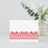 Rode fokpaarden briefkaart (Staand voorkant)