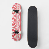 Rode fokpaarden persoonlijk skateboard (Voorkant)