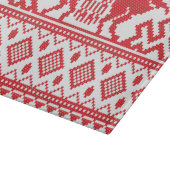 Rode fokpaarden snijplank (Hoek)