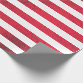 Rode Folie met metallische glans Cadeaupapier (Hoek)