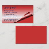 Rode Folie Visitekaartjes (Voorkant / Achterkant)