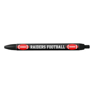 Rode Football Aangepaste teamnaam of Tekstcoachen Zwarte Inkt Pen