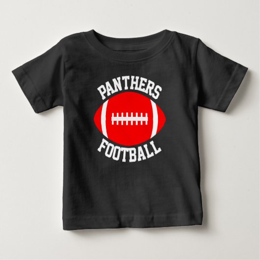 Rode Football Baby — Naam aangepast team en Jersey (Voorkant)