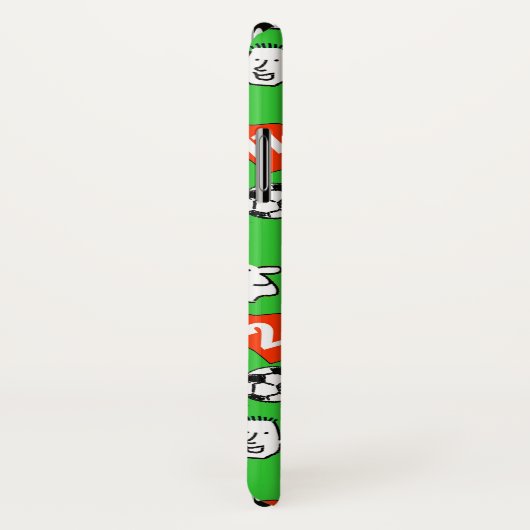 Rode Football Shirten met strippen. Case-Mate iPhone Case (Achterkant / rechts)