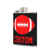 Rode Football Team - Aangepaste ventilatorkleur en Heupfles (Links)