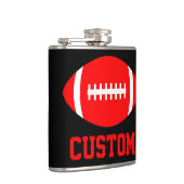 Rode Football Team - Aangepaste ventilatorkleur en Heupfles (Rechts)