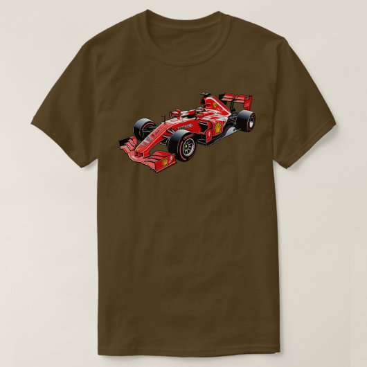 Rode Formule 1 T-shirt (Design voorkant)
