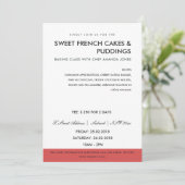 RODE FOTO-WERKSHOP MODERN PINK INVITE SJABLOON KAART (Staand voorkant)