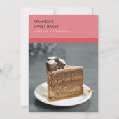 RODE FOTO-WERKSHOP MODERN PINK INVITE SJABLOON KAART (Achterkant)