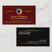 Rode fotograaf visitekaartje (Voorkant / Achterkant)