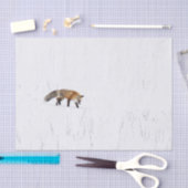 RODE FOX OP SNEE WEEFSEL PAPIER (Craft)