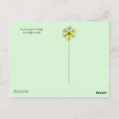 RODE FOX VAN DE GROENE LEAVES EN FOLIAGE BRIEFKAART (Achterkant)