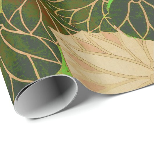 RODE FOX VAN DE GROENE LEAVES EN FOLIAGE CADEAUPAPIER (Rol Hoek)