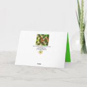 RODE FOX VAN DE GROENE LEAVES EN FOLIAGE FEESTDAGEN KAART (Achterkant)