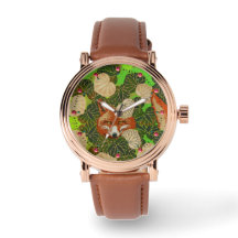 RODE FOX VAN DE GROENE LEAVES EN FOLIAGE