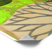 RODE FOX VAN DE GROENE LEAVES EN FOLIAGE POSTER (Hoek)