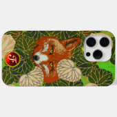 RODE FOX VAN GROENE LEZEN EN FOLIAGE-Monogram Case-Mate iPhone Case (Achterkant (horizontaal))