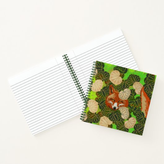 RODE FOX VAN HET WITTE GROENBOEK,FOLIAGE NOTITIEBOEK (Binnen)