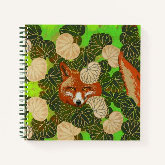 RODE FOX VAN HET WITTE GROENBOEK,FOLIAGE NOTITIEBOEK (Voorkant)