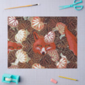 RODE FOXEN VAN HET WITTE VERLIES, DRUKKerstmis Tissuepapier (Craft)