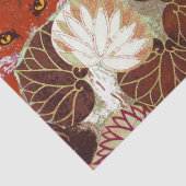 RODE FOXEN VAN HET WITTE VERLIES, DRUKKerstmis Tissuepapier (Detail)