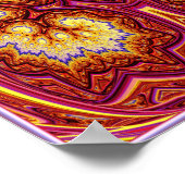 Rode fractale boom poster (Hoek)