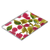 Rode Frambozen | Waterverf Fruit Notitieboek (Linkerzijde)