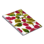 Rode frambozen | Waterverf Notitieboek (Rechterzijde)