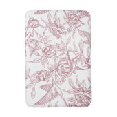 Rode Franse Toile Badmat (Voorkant Verticaal)