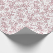 Rode Franse Toile Cadeaupapier (Hoek)