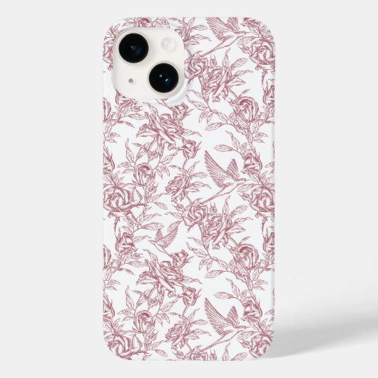 Rode Franse Toile Case-Mate iPhone Case (Achterkant)