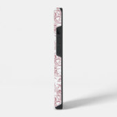 Rode Franse Toile iPhone Hoesje (Linkerkant)
