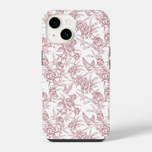 Rode Franse Toile iPhone Hoesje (Achterkant)
