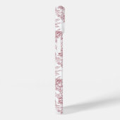 Rode Franse Toile naam Case-Mate iPhone Case (Achterkant / Rechts)