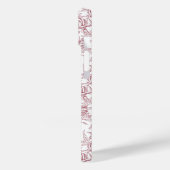 Rode Franse Toile naam Case-Mate iPhone Case (Achterkant / Links)