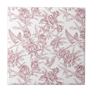 Rode Franse Toile Tegeltje