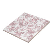 Rode Franse Toile Tegeltje (Zijkant)