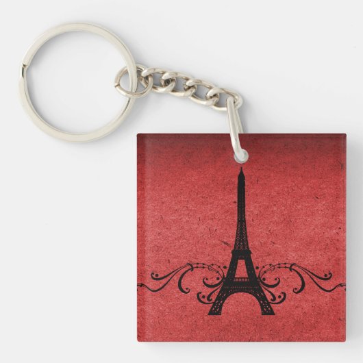 Rode Franse Vlaamse AcrylSleutelhanger Sleutelhanger (Voorkant)