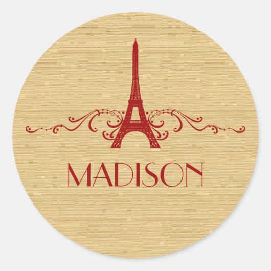 Rode Franse Vlaamse Stickers (Voorkant)